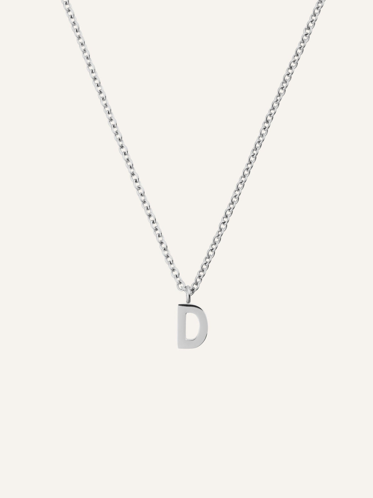 Petite Plain Letter Necklace