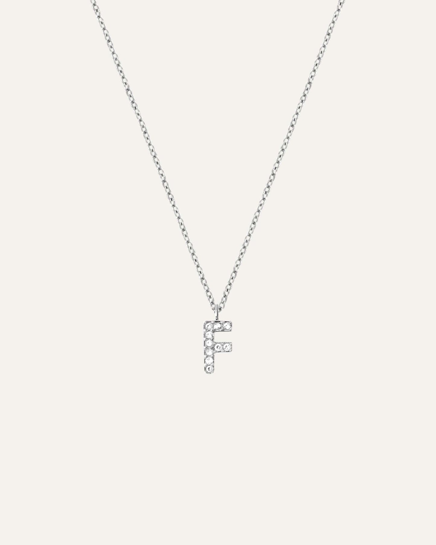 Petite Stone Letter Necklace