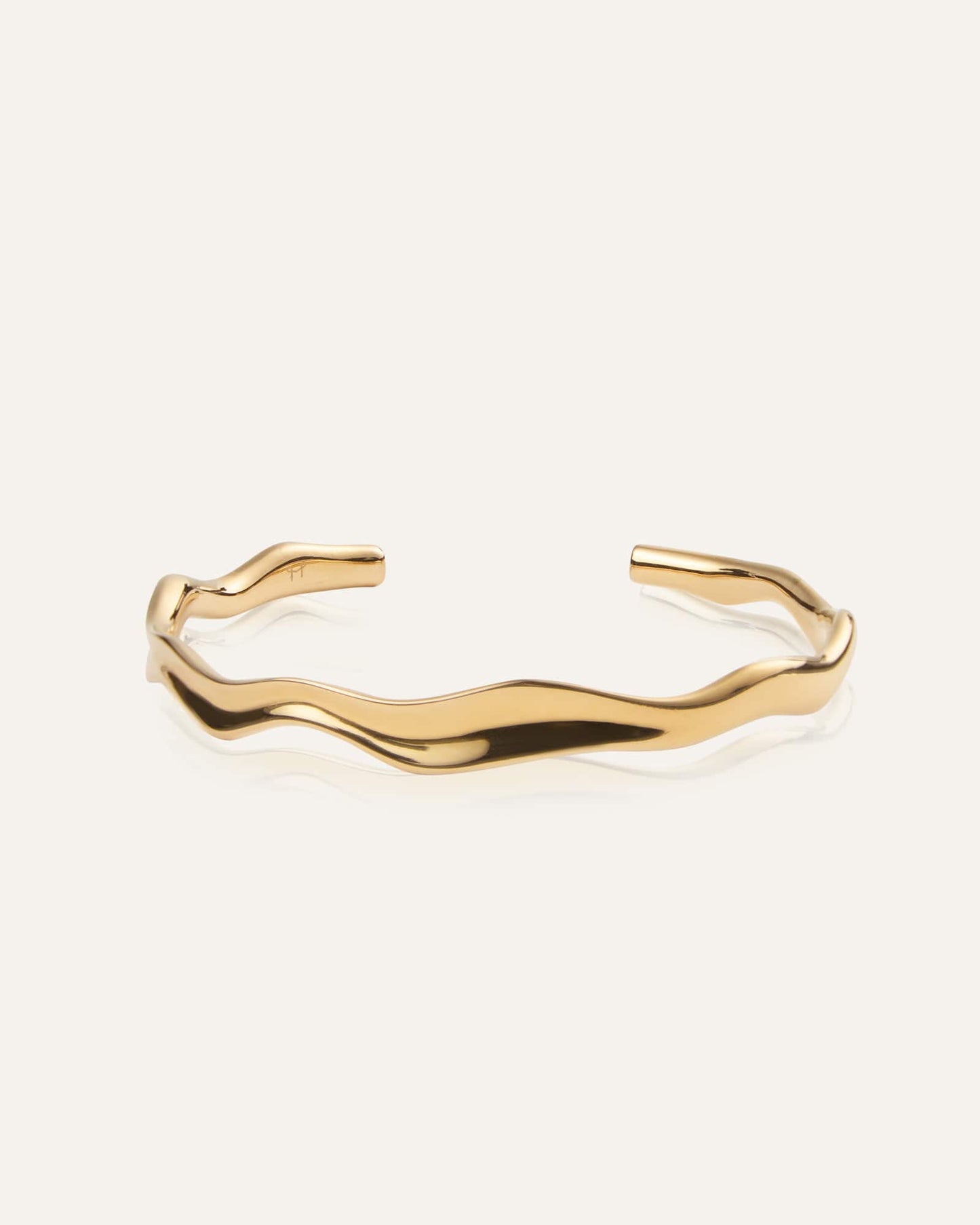Wavy Bolded Cuff Bracelet