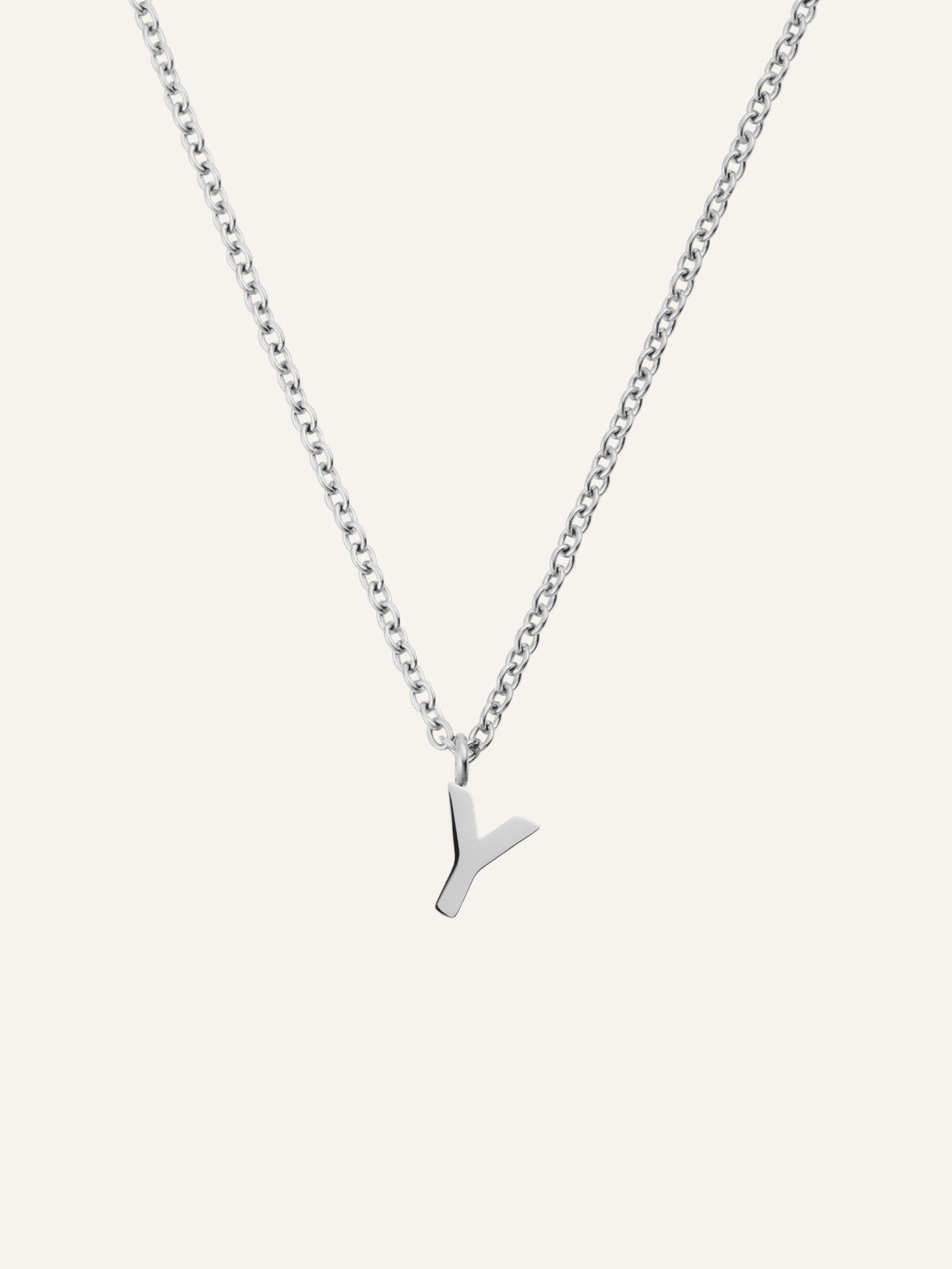 Petite Plain Letter Necklace