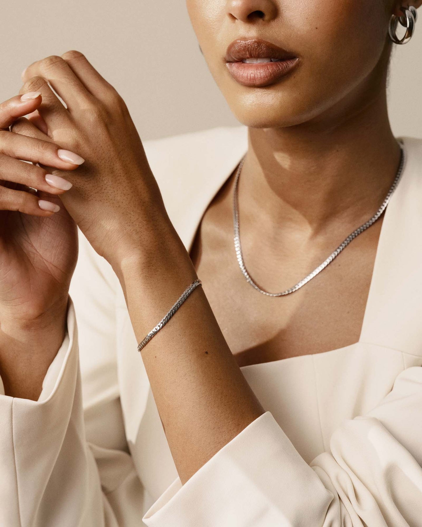 Serpentine Chain Steel Bracelet