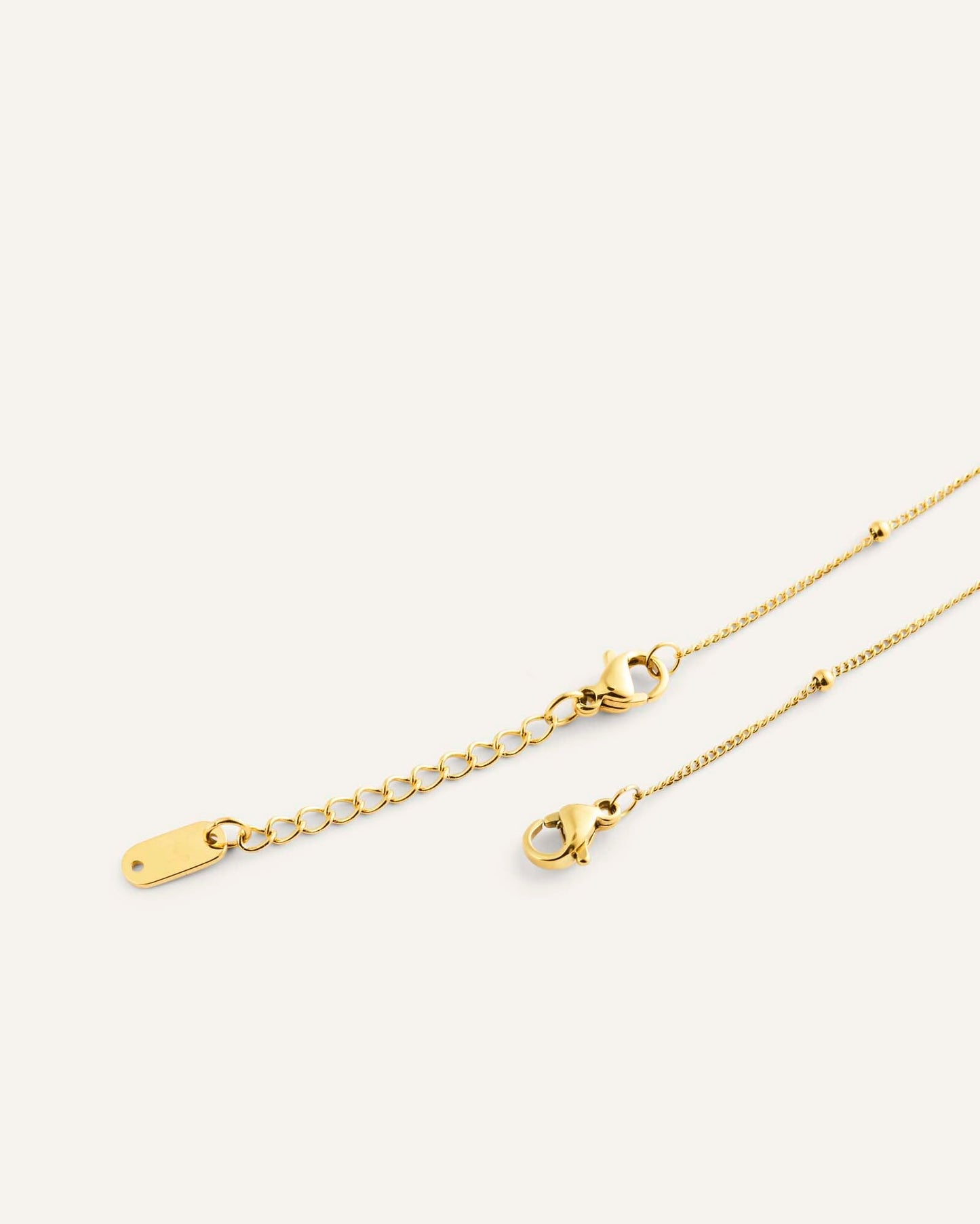 Beaded Chain Gold Bracelet