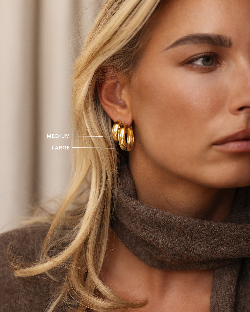 Brave Large Hoops