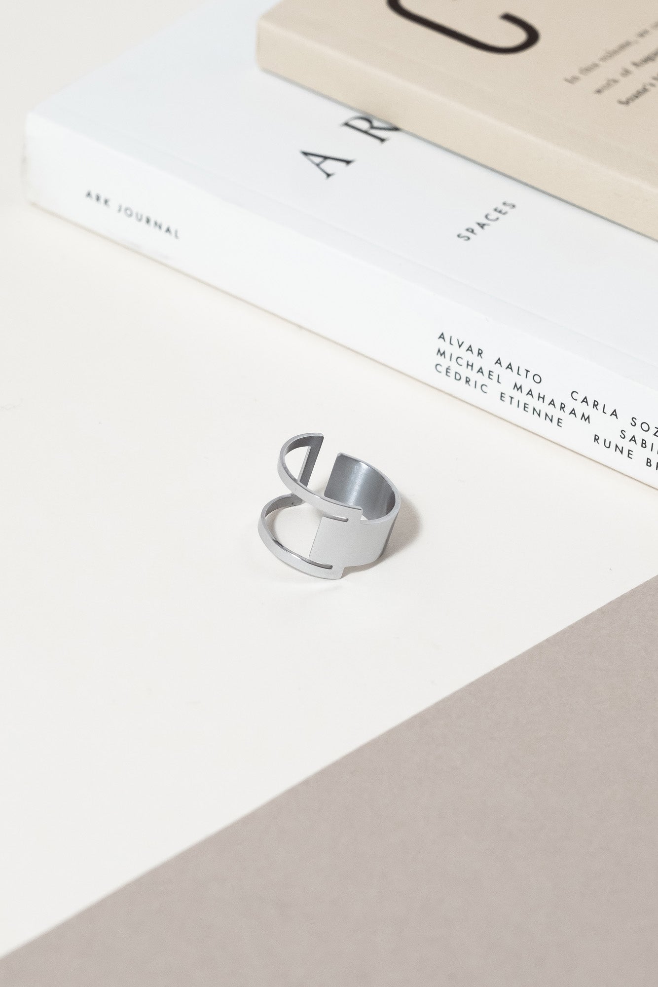 Signature ring silver