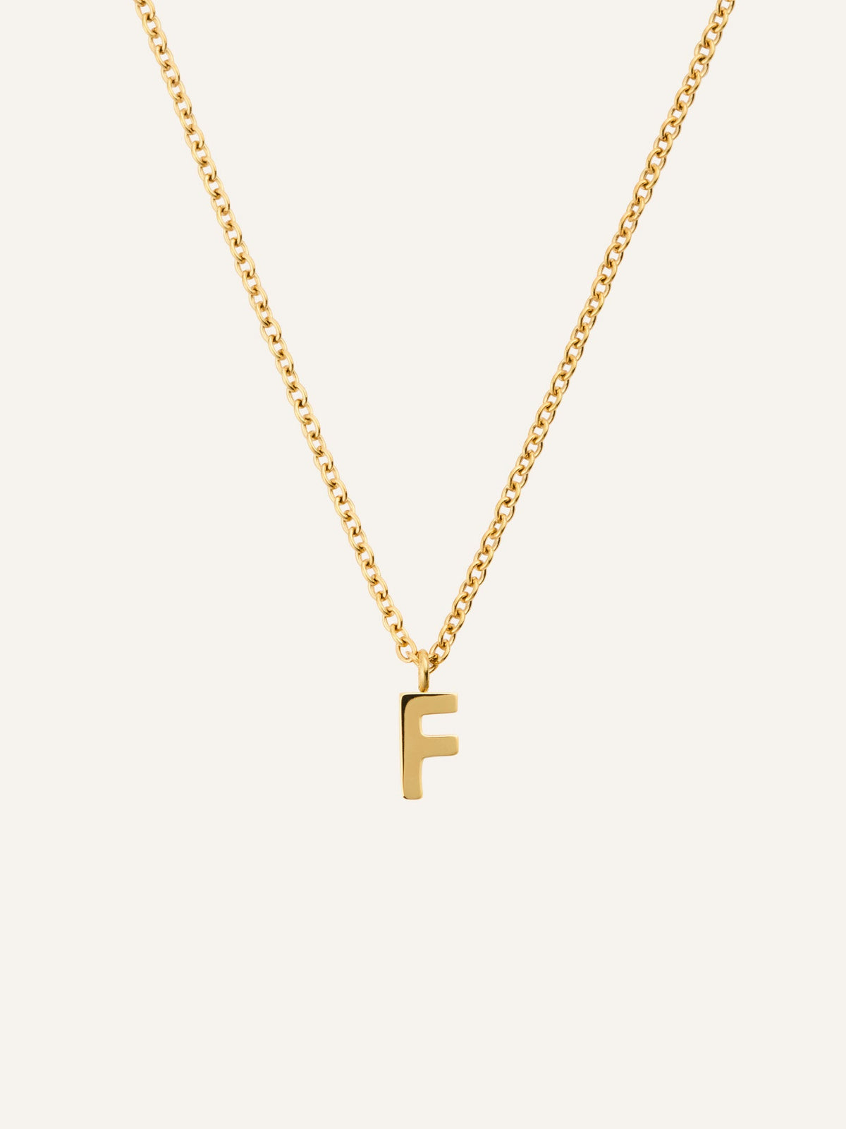 Petite Plain Letter Necklace