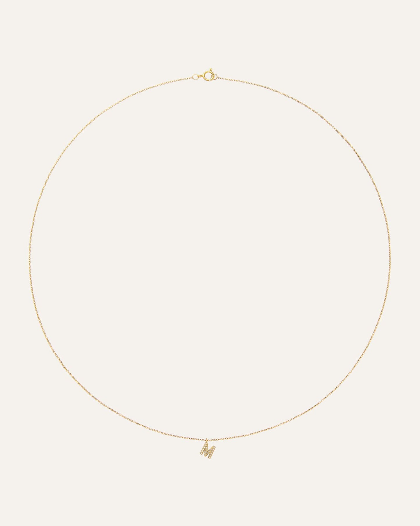 Petite Stone Letter Necklace