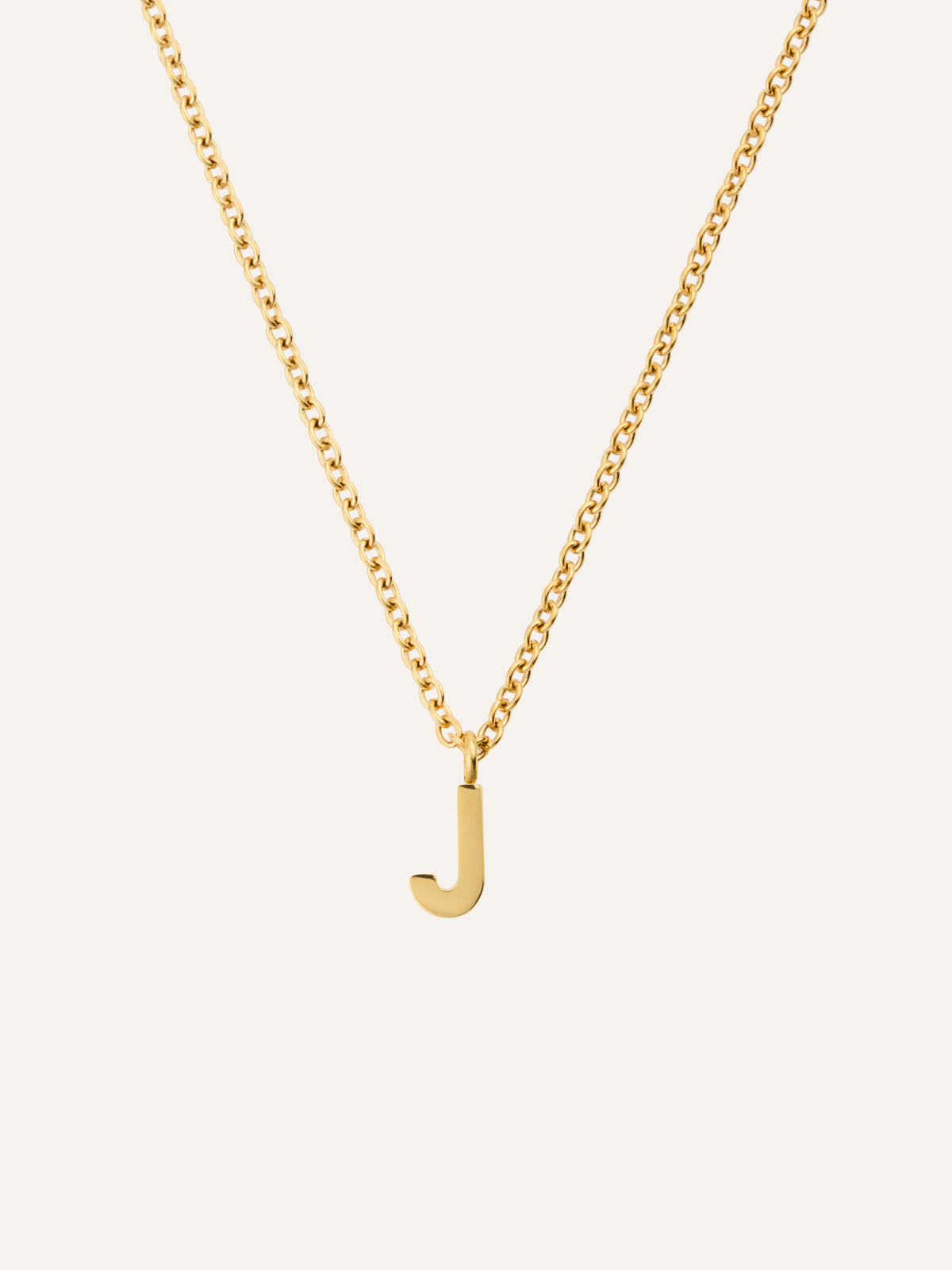 Petite Plain Letter Necklace
