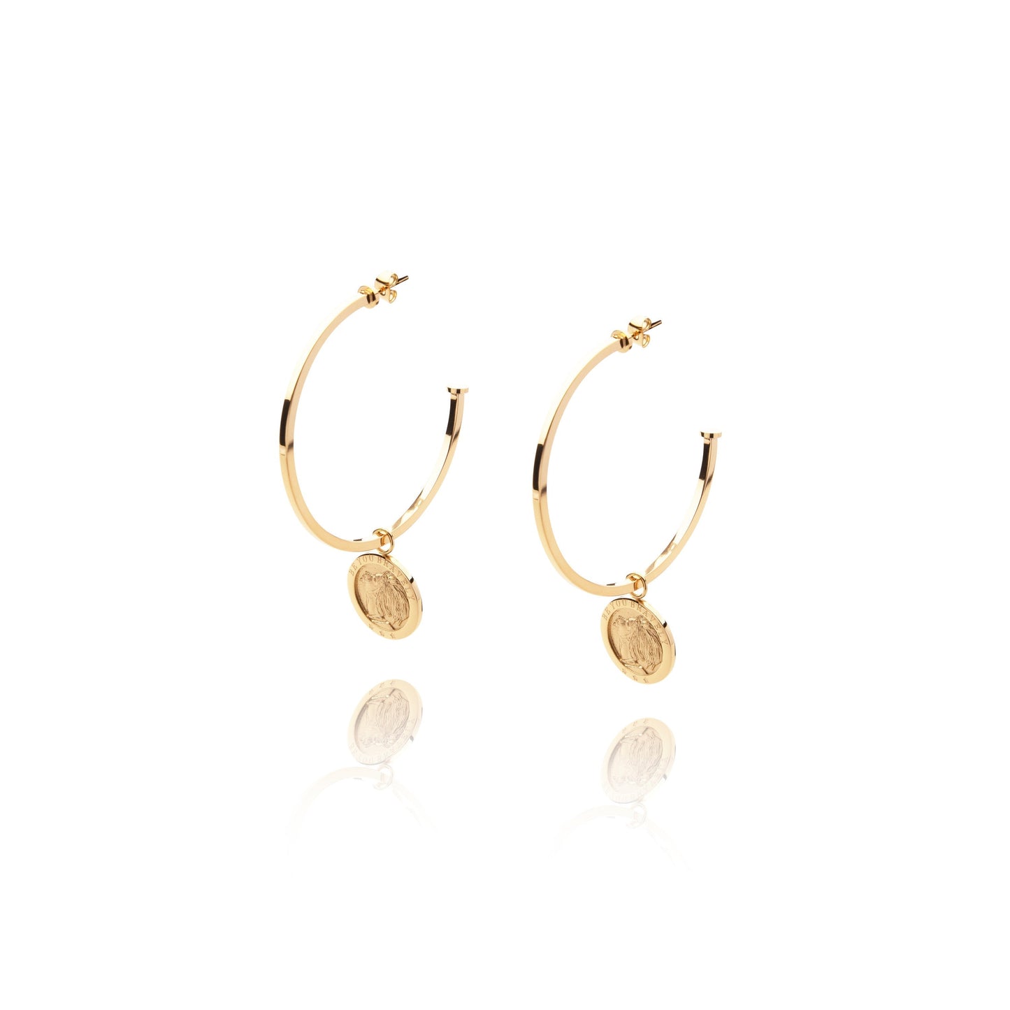 Brave earrings gold