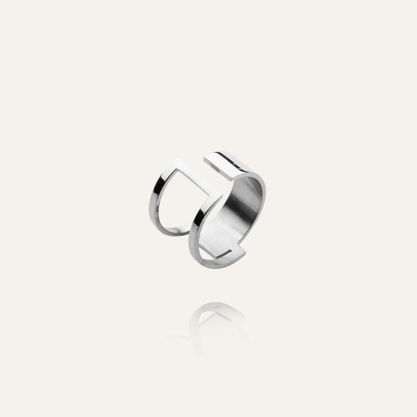 Signature ring silver