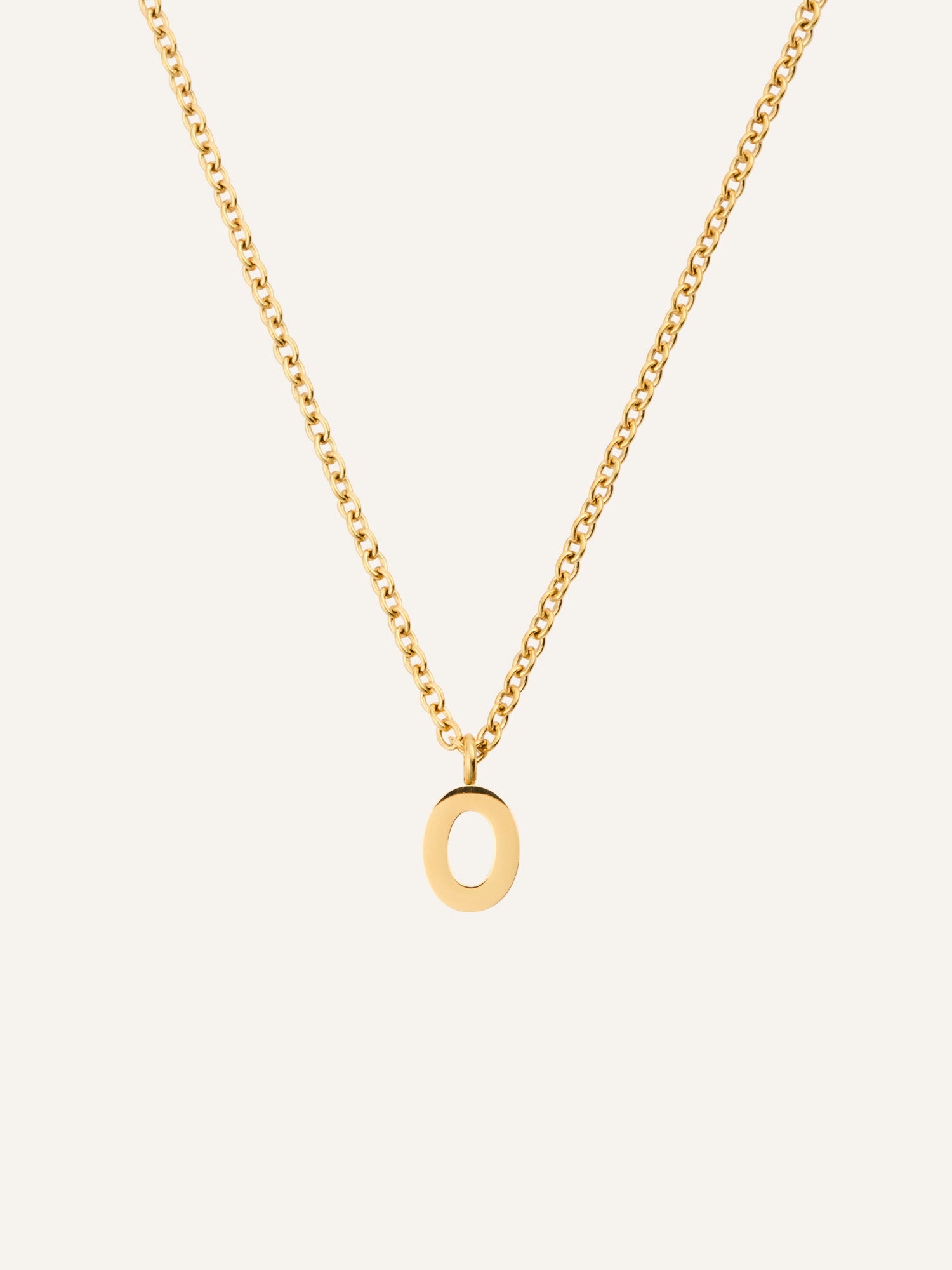Petite Plain Letter Necklace