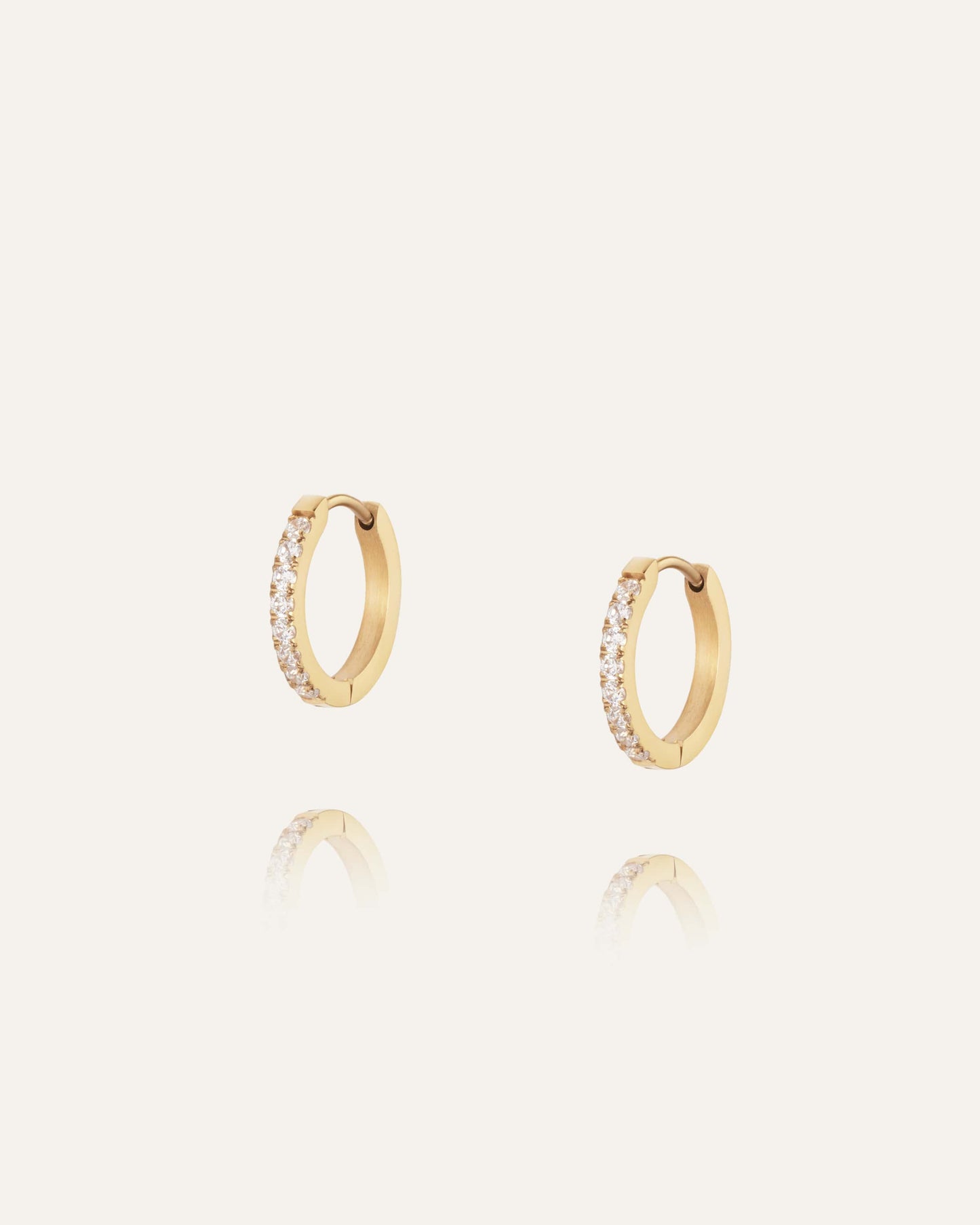 Shiny Gold Hoops Medium