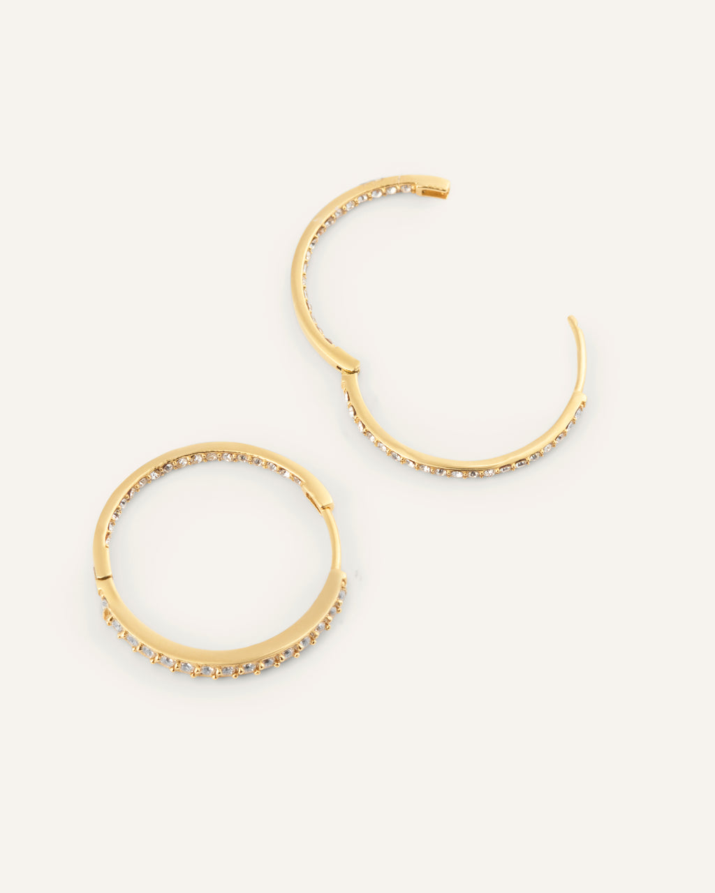 Sparkle Large Hoops