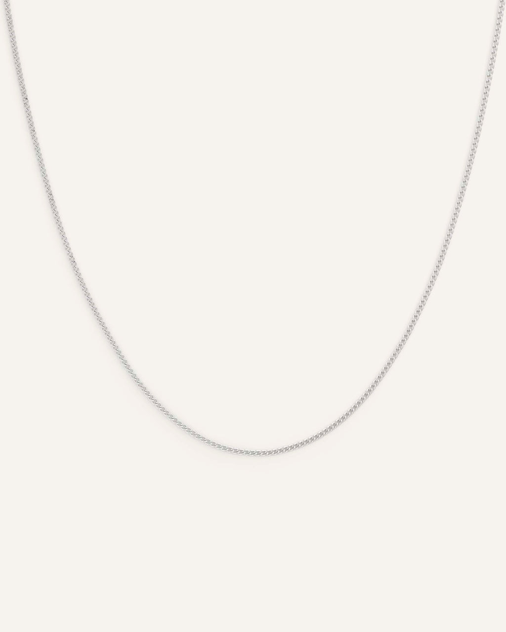 Thin Curb Chain Necklace