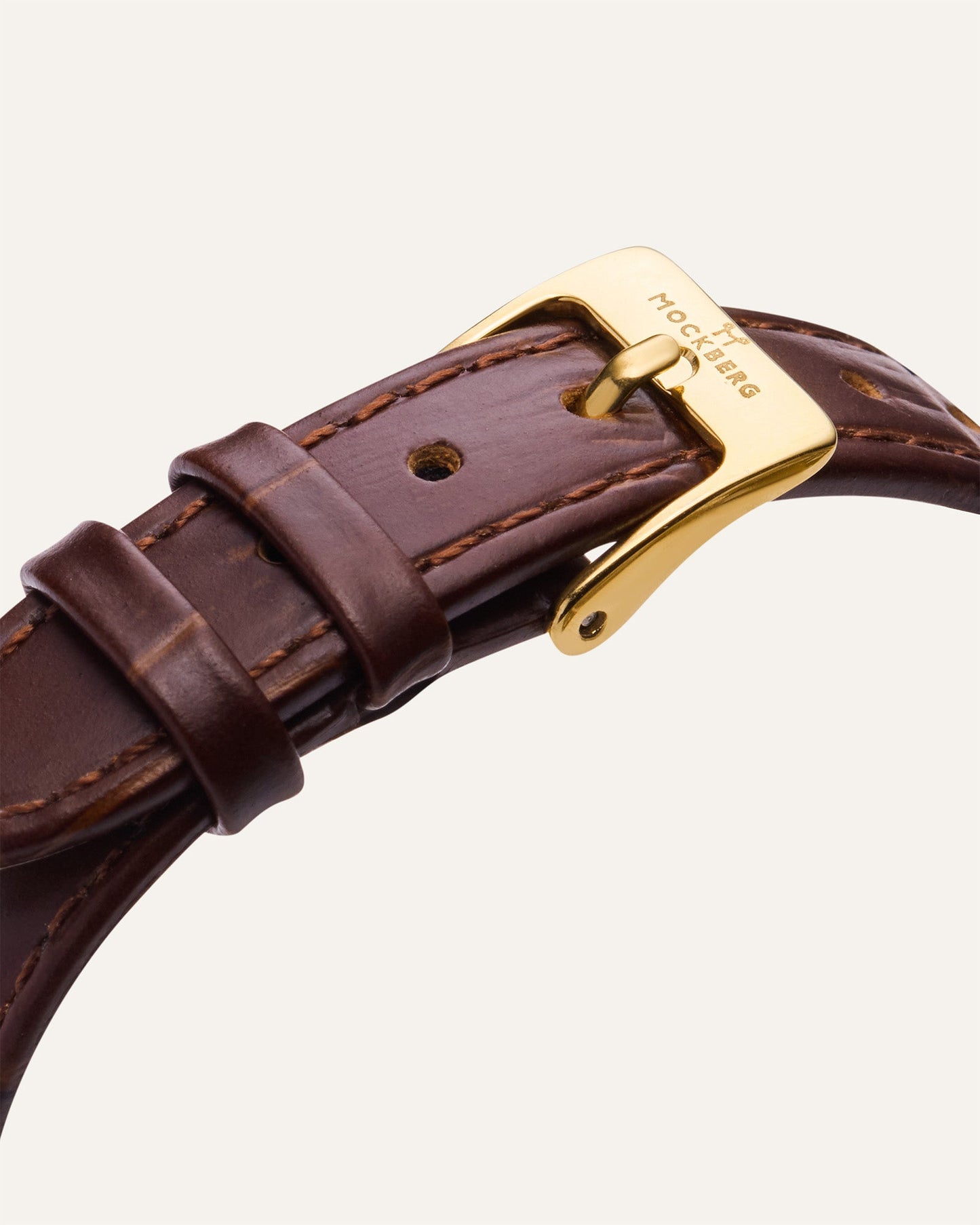 Timeless Brown Leather Gold Watch