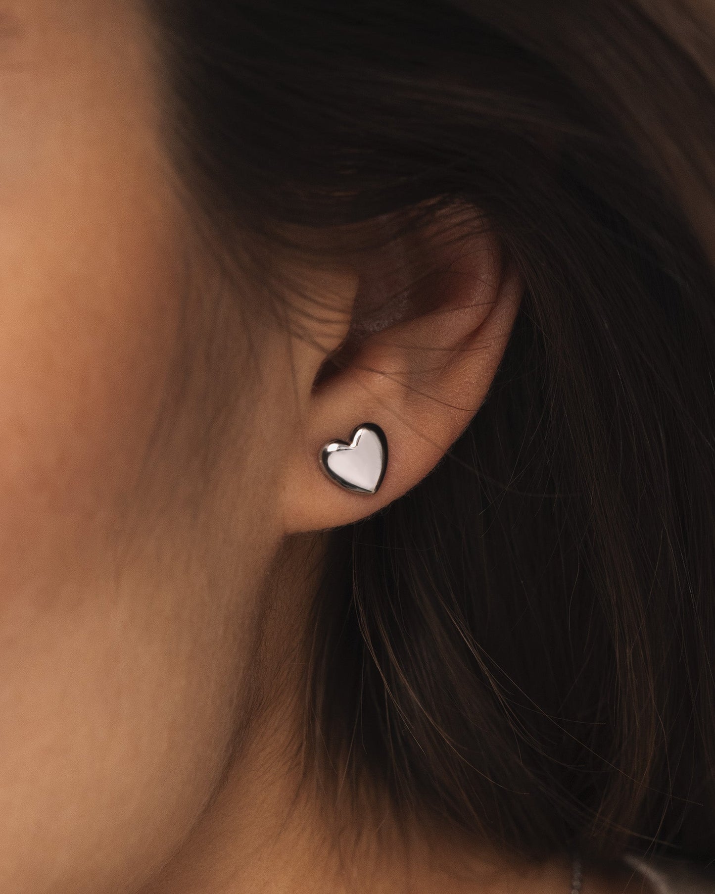 Love Steel Medium Studs