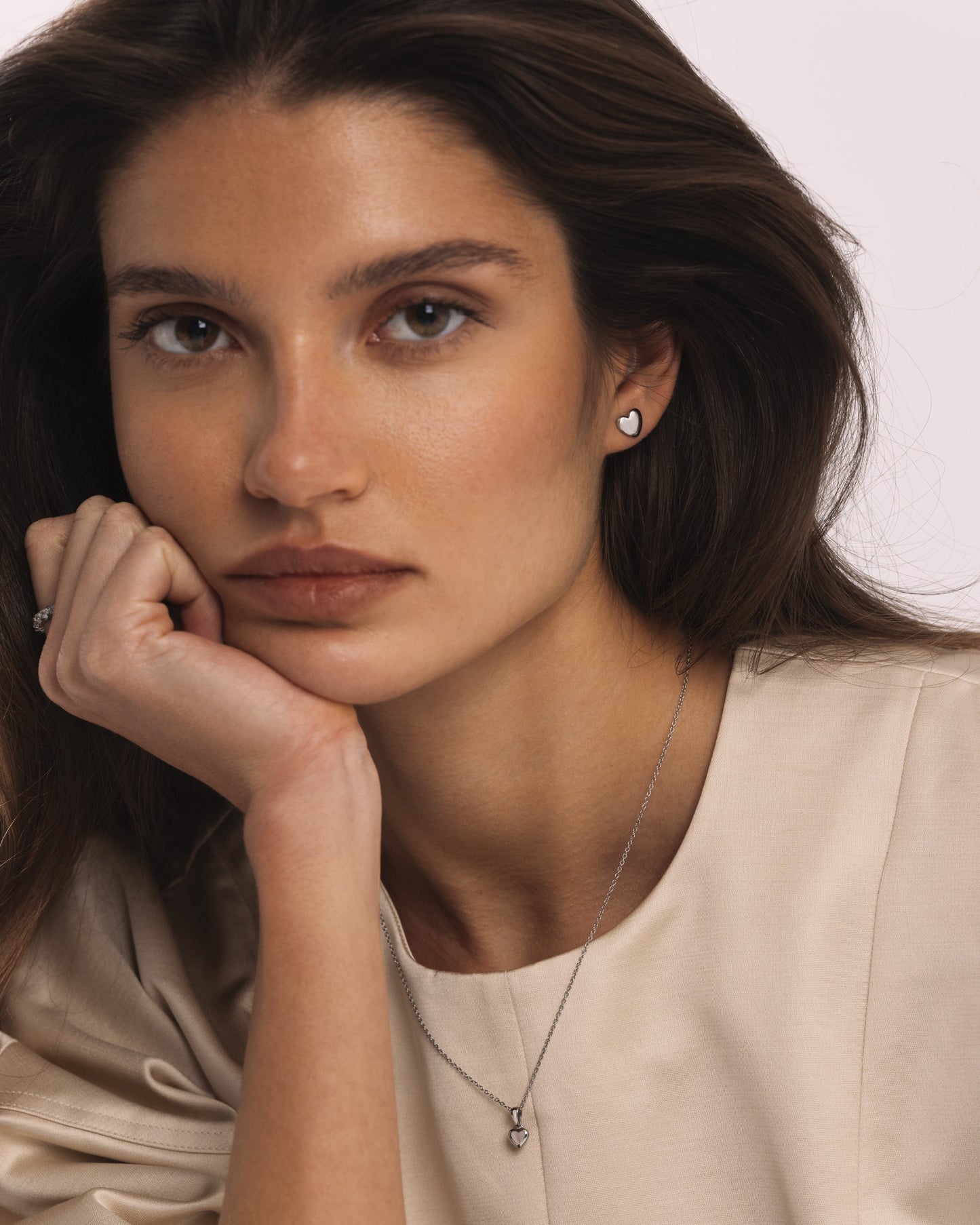 Love Steel Medium Studs