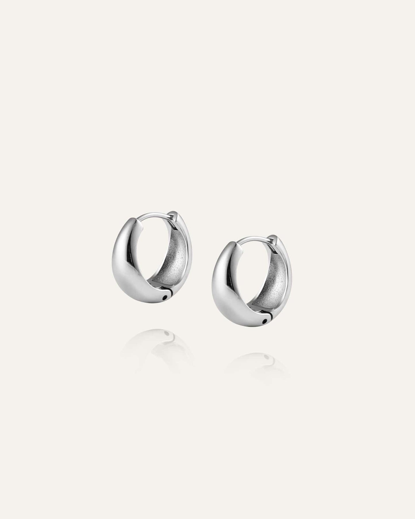 Bold Hoops Silver Medium