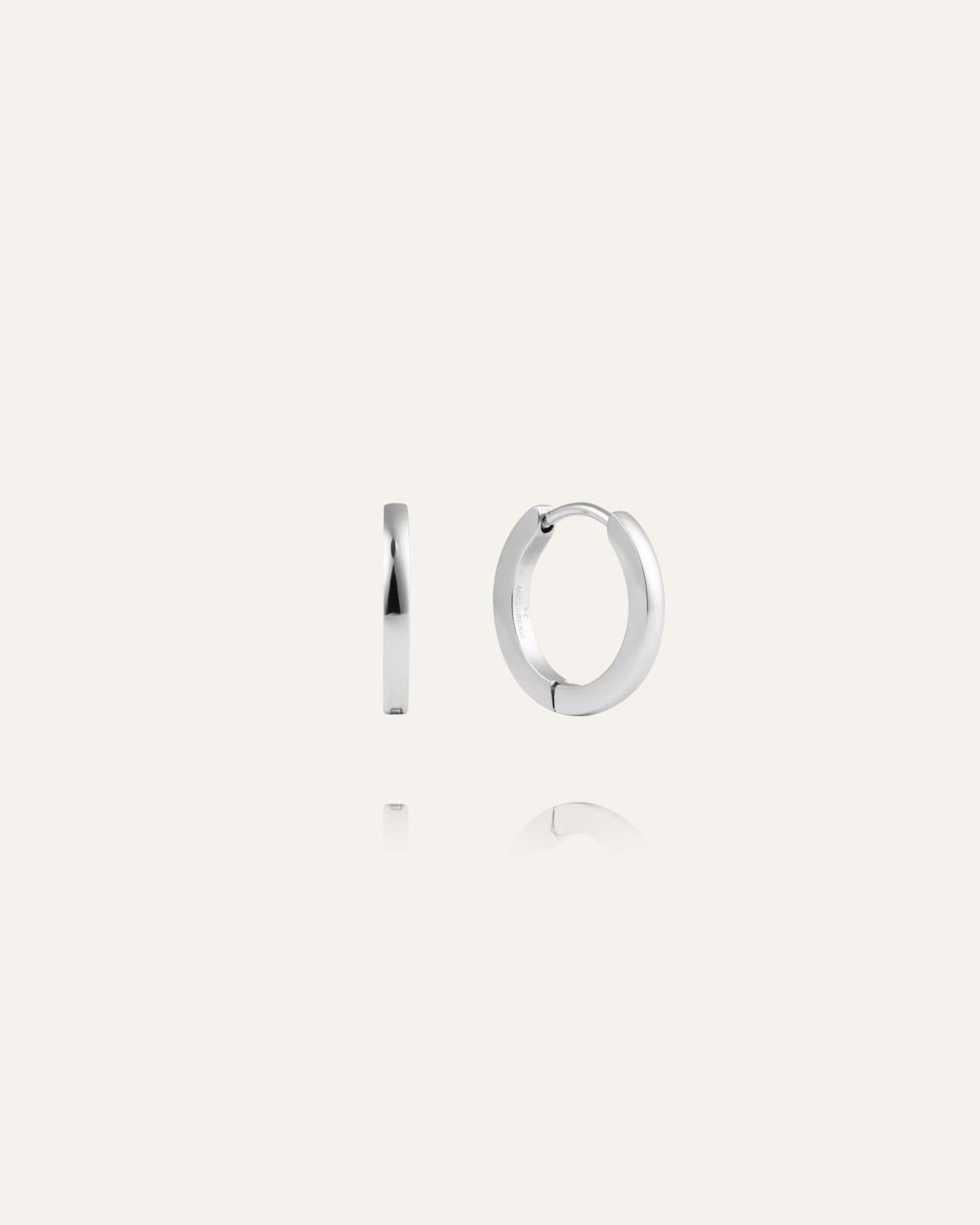 Classic Silver Hoops Medium