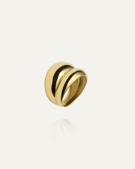 Rebel Double Gold Ring