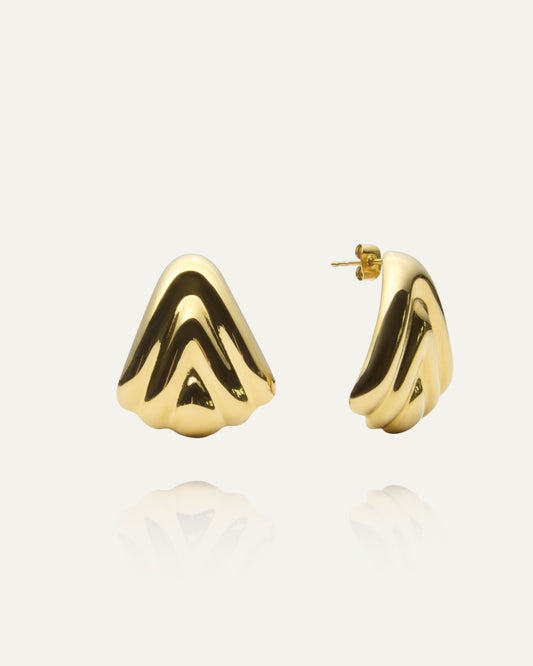 Deco Drop Gold Earrings